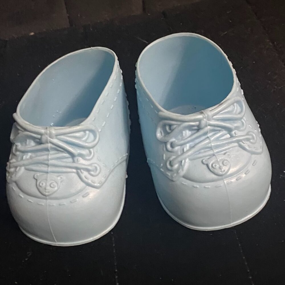 Vintage off brand Shoes to fit Cabbage Patch Kids-Perfect for young kids-Blue